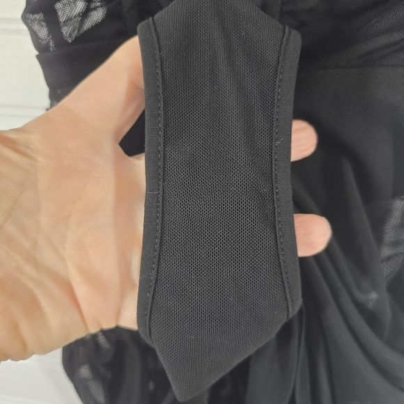 Heiress Beverly Hills Black Mesh Bodycon Corset Sheer Dress XS - Picture 10 of 13